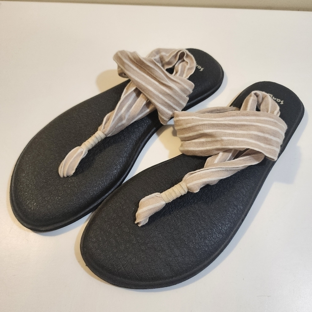 SANUK Yoga sling Fabric sandals size 9 - Picture 4 of 10